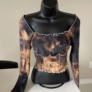 tie dye crop top